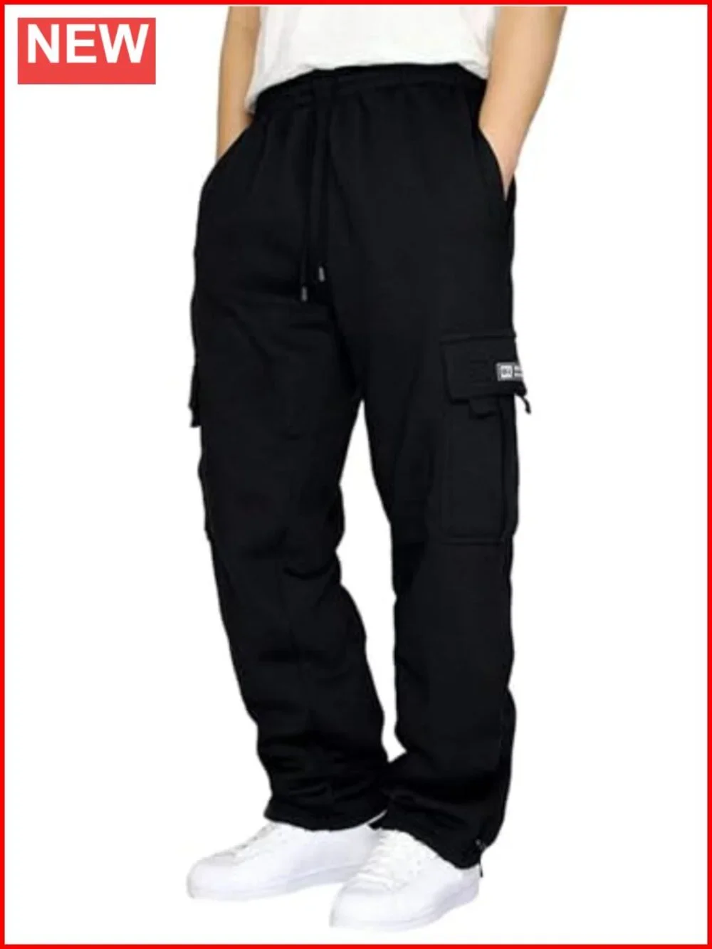 Men's Cargo Sweatpants Joggers with Pockets for Hiking Workout